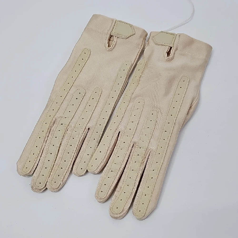 VTG Actionizer Cream Stretchy Outside Gloves